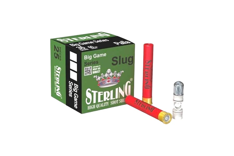 STERLİNG 36 CAL SLUG TEK KURŞUN KOLİ BAZLI AV FİŞEKLERİ (500 ADET)